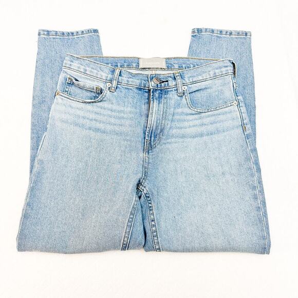 Everlane Light Wash Denim Jeans Mom Fit Zip Fly Size 28 Ankle - Picture 4 of 9